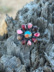 Wild Flower Blossom Adjustable Ring