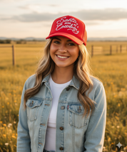 Santa Bring Me A Cowboy Trucker Hat
