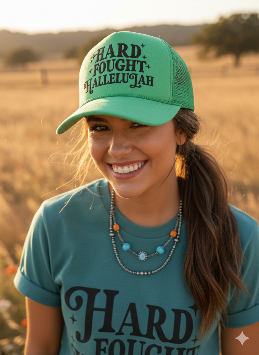 Hard Fought Hallelujah Trucker Hat
