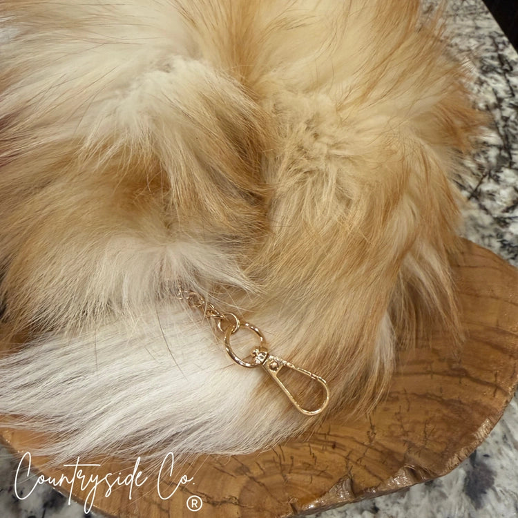 Genuine Fox Tail Bag Charm
