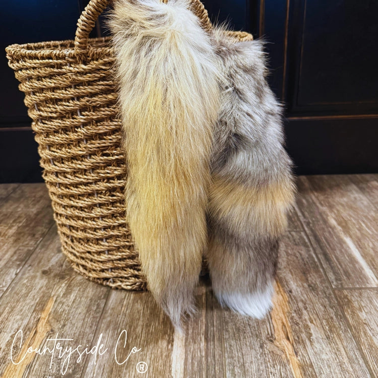 Genuine Fox Tail Bag Charm
