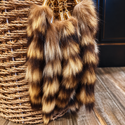 Genuine Raccoon Tail Bag Charm
