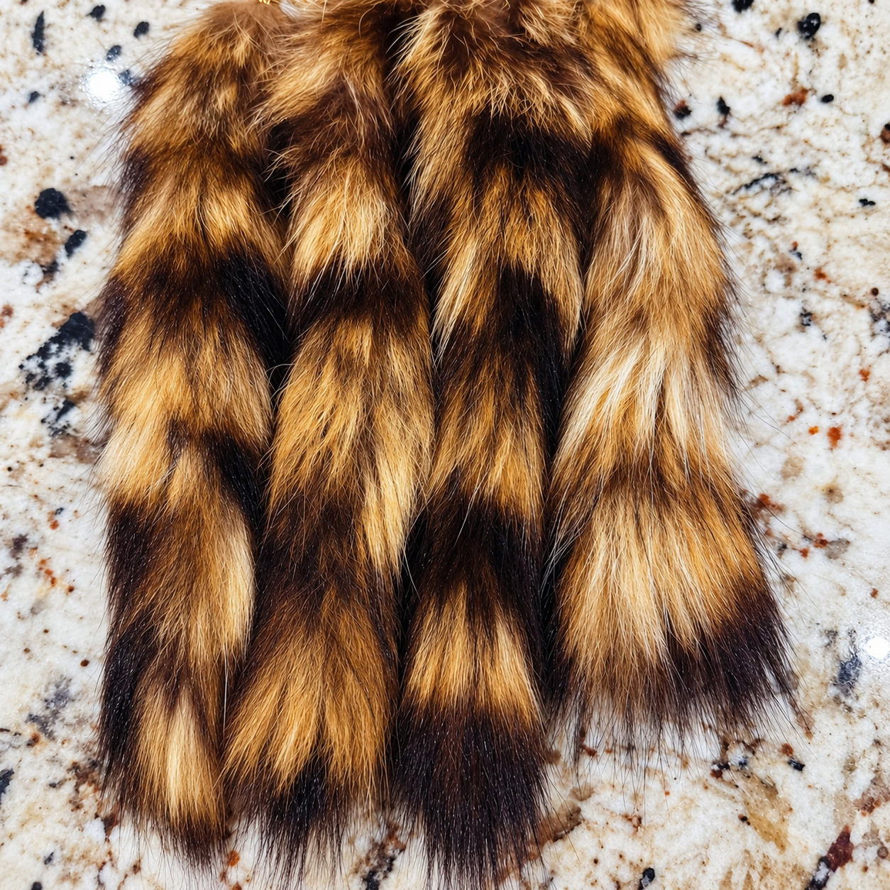 Genuine Raccoon Tail Bag Charm