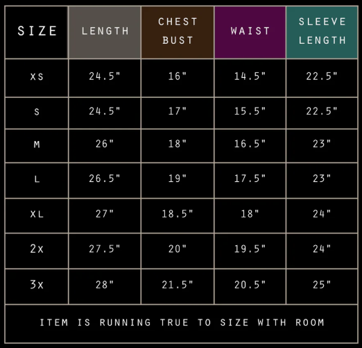 Size Chart Image