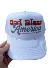 God Bless America Trucker Hat