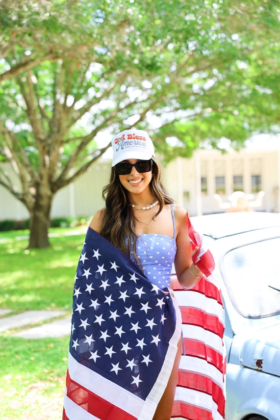 God Bless America Trucker Hat