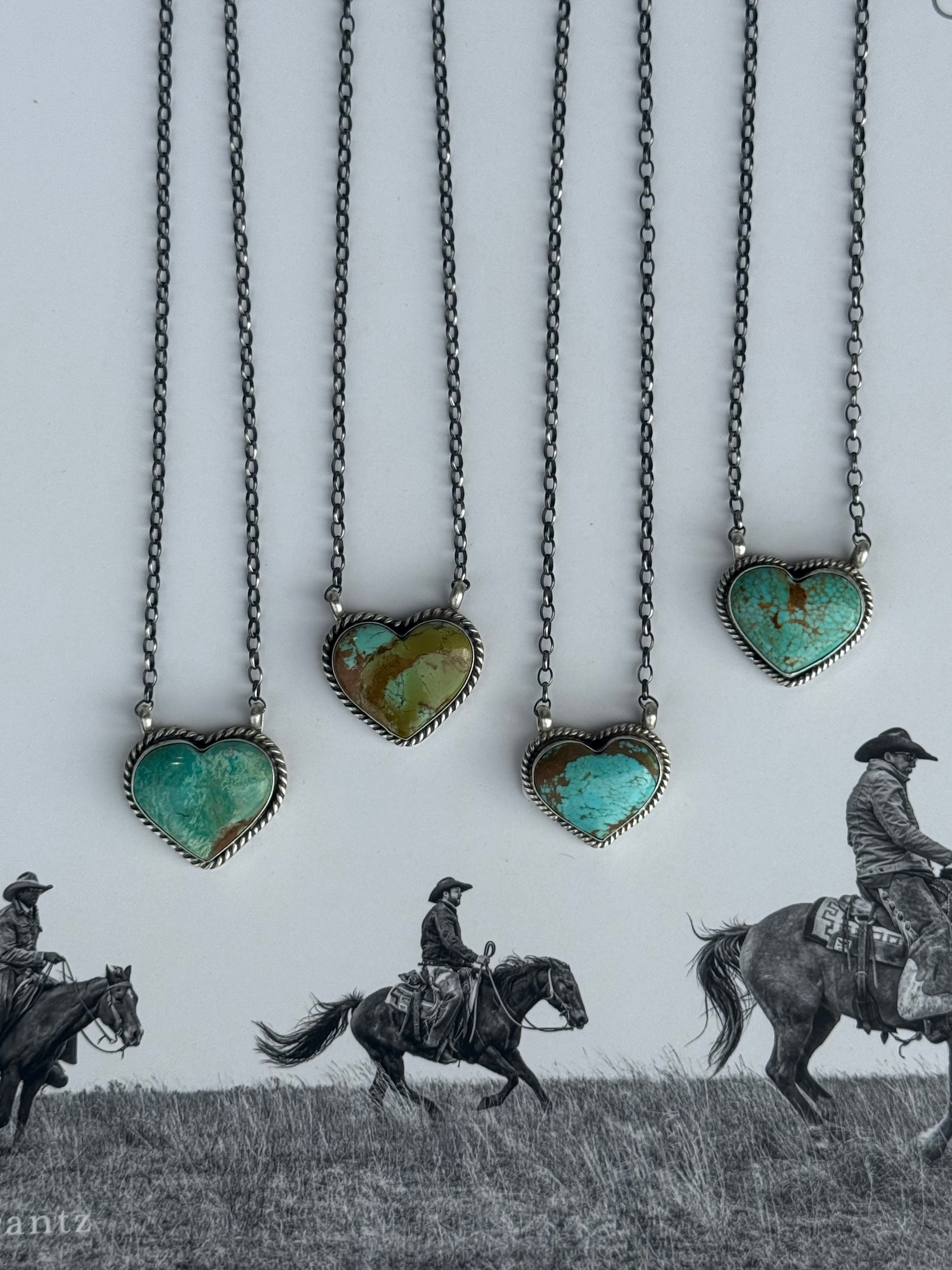 Authentic Turquoise Heart Necklace