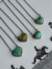 Authentic Turquoise Heart Necklace