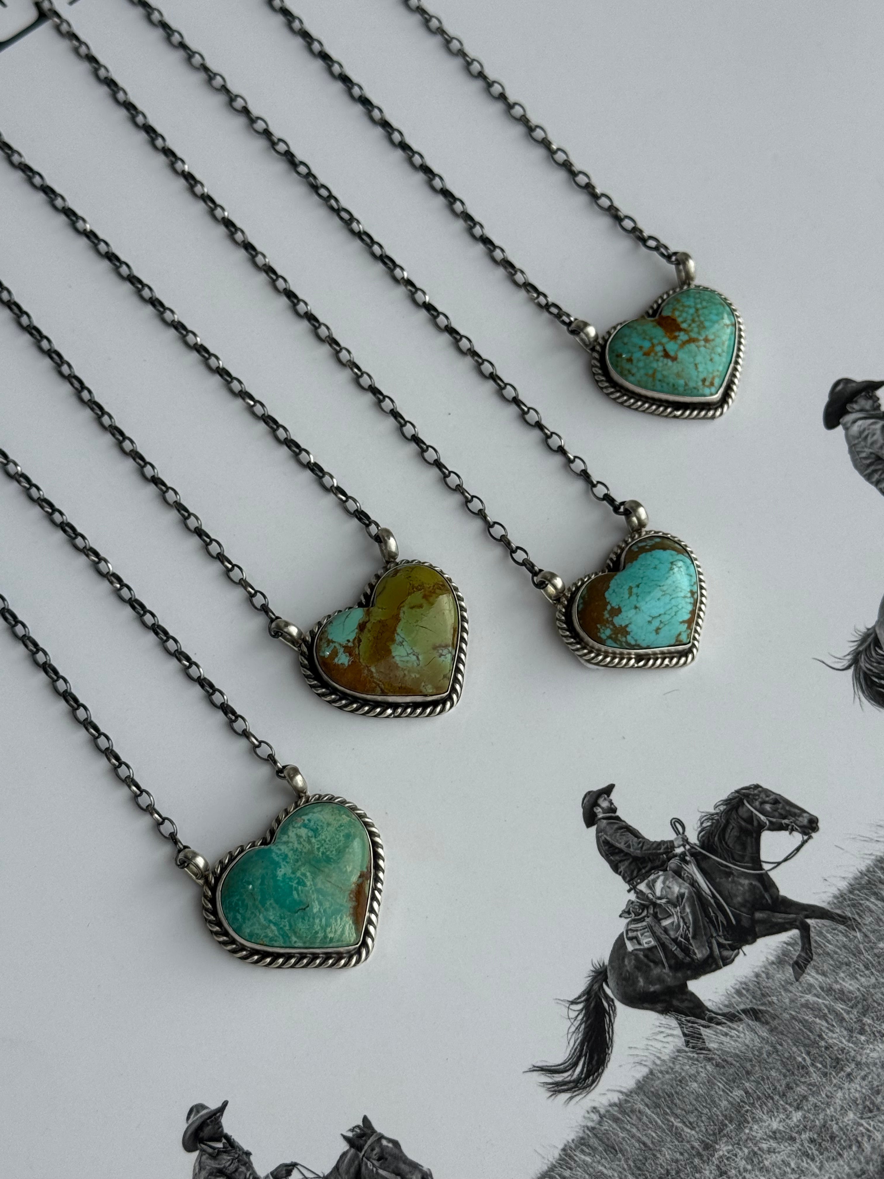 Authentic Turquoise Heart Necklace