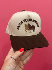 Hold Your Horses Embroidered Trucker Hat