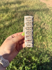 Rectangle Hair Claw - Camo