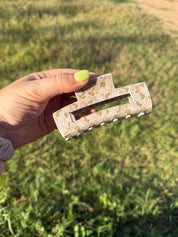 Rectangle Hair Claw - Camo