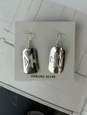 Aztec Star Burst Dangle Earrings