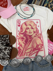 Queen of Hearts Dolly Parton Graphic Tee