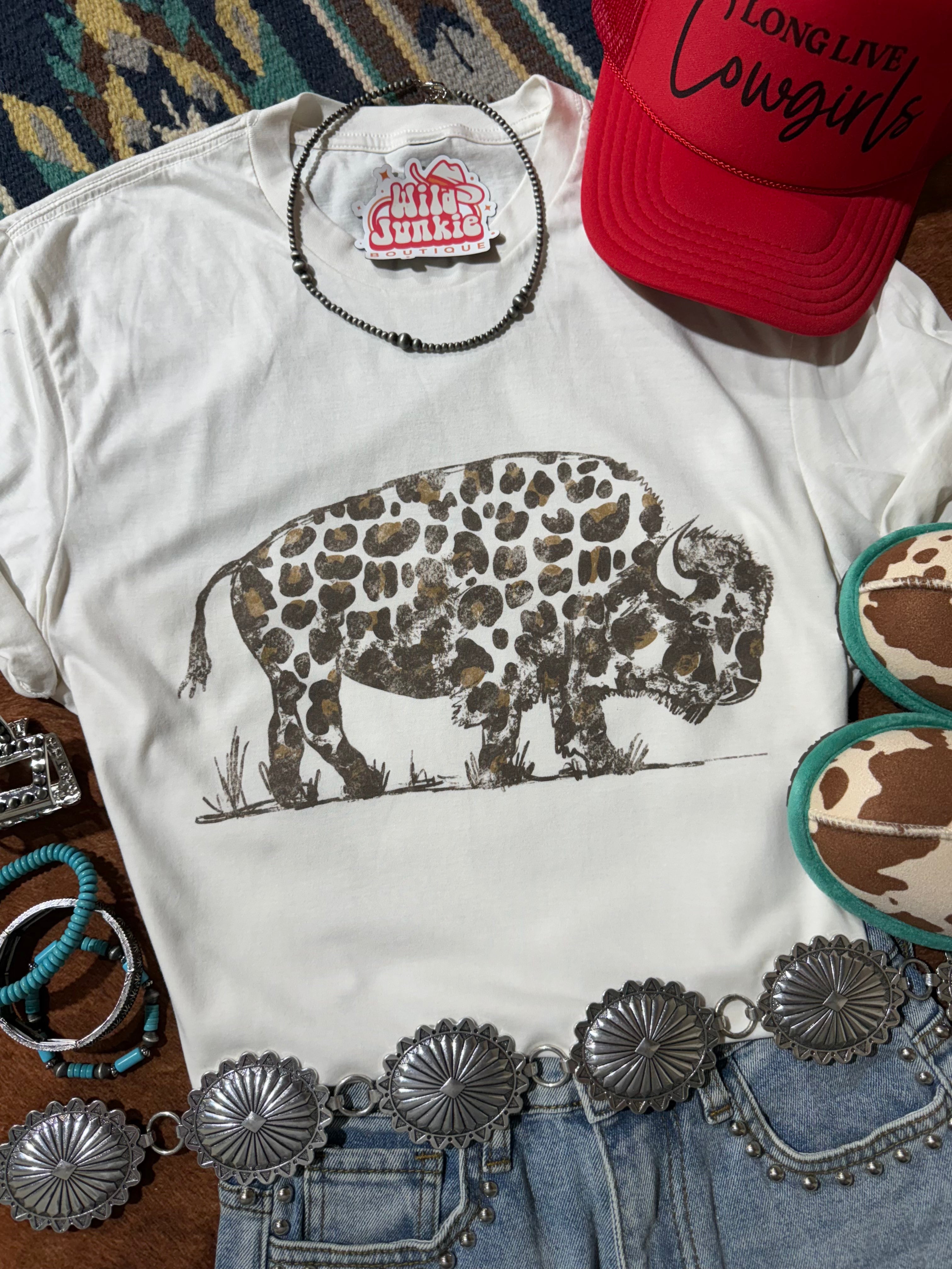 Leopard Buffalo Graphic Tee