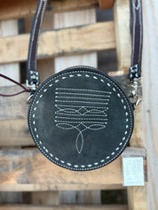Cowboy Stitch Canteen Crossbody Bag
