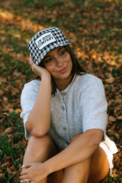 In Good Company Gingham Patch Trucker Hat