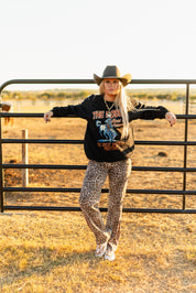 Leopard Wide Leg Jeans