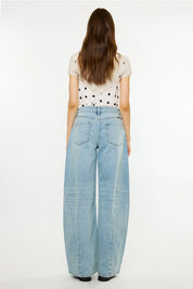 Kancan Low-Slung Wide Barrel Jeans