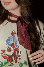 Lucky Horseshoe Twilly - Maroon