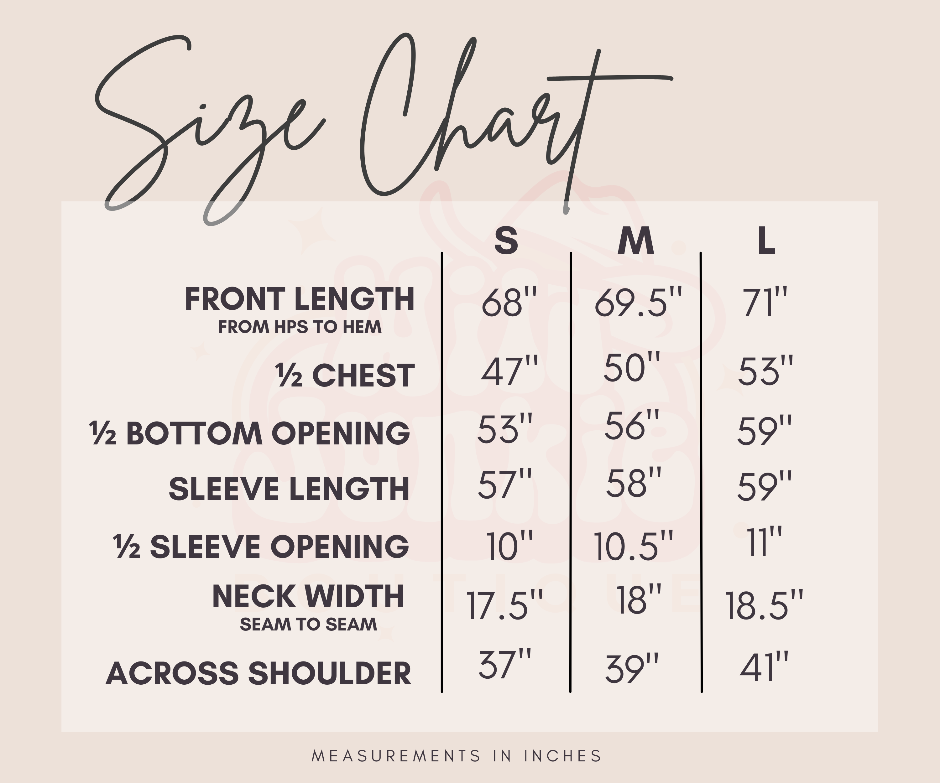 Size Chart Image