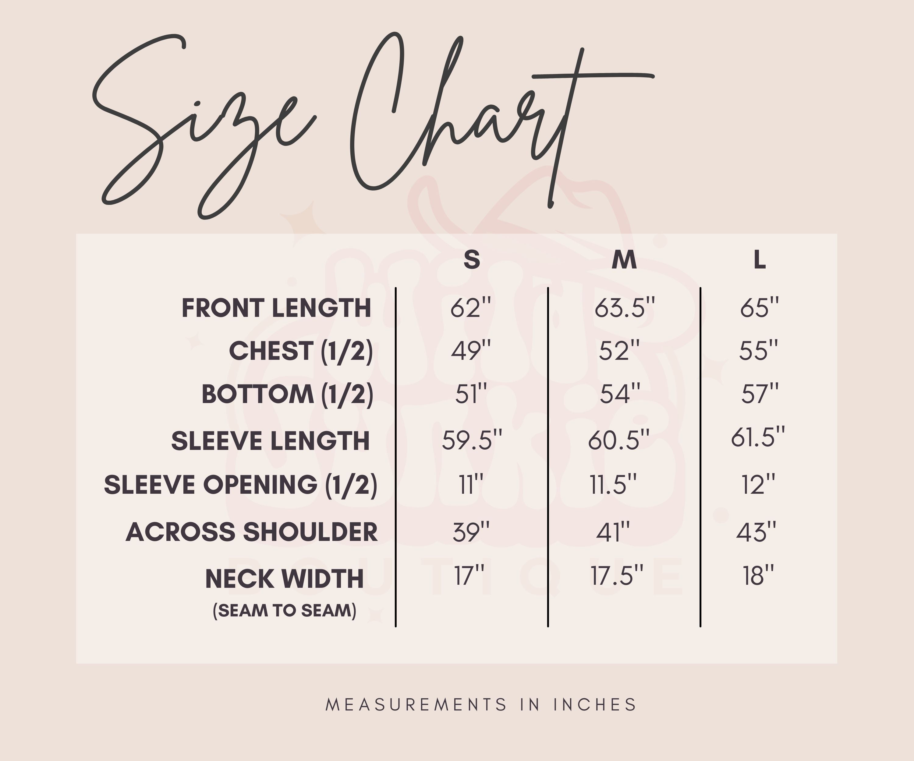 Size Chart Image