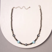 Western Beaded 8-Ball Charm Necklace