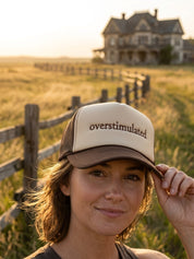 Overstimulated Embroidered Trucker Hat