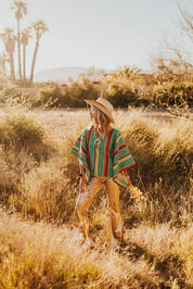 Painted Canyon Serape Poncho Top