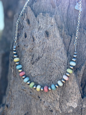 Pastel Orbit Chain Necklace