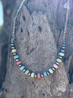 Spring Pastel Opal Chain Necklace