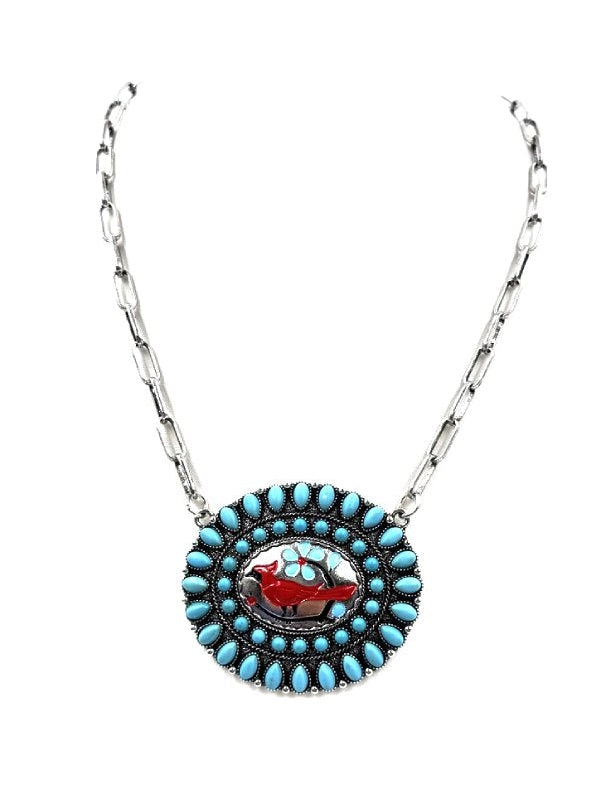Cardinal Sky Turquoise Chain Necklace