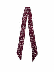 Horseshoe Trail Twilly Scarf - Maroon