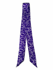 Horseshoe Trail Twilly Scarf - Purple