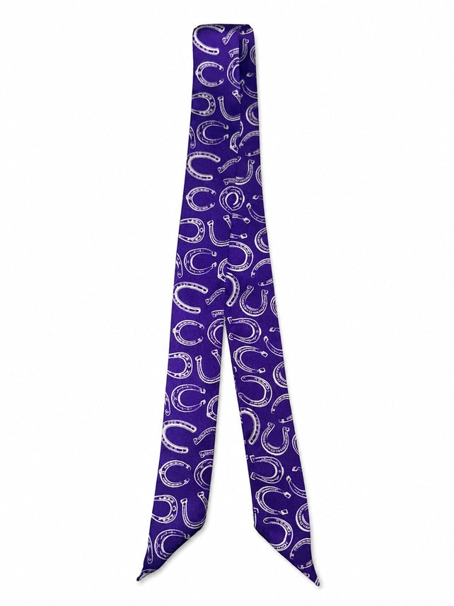 Horseshoe Trail Twilly Scarf - Purple