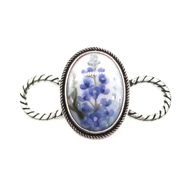 Western Bluebonnet Scarf Charm
