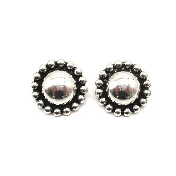 Western Round Bubble Post Earrings
