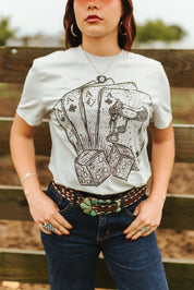 Aces And Dice Graphic TeeCool GreyS