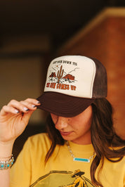 Ain't Going Down Trucker HatBrown & Tan