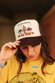 Ain't Going Down Trucker HatBrown & Tan