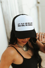 All Gas, No Brakes Trucker HatBlack & WhiteOS