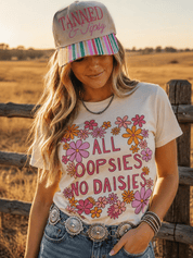 All Oopsies No Daisies Floral Graphic TeeNaturalS