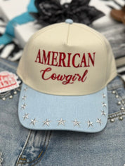American Cowgirl Embroidered Trucker Hat