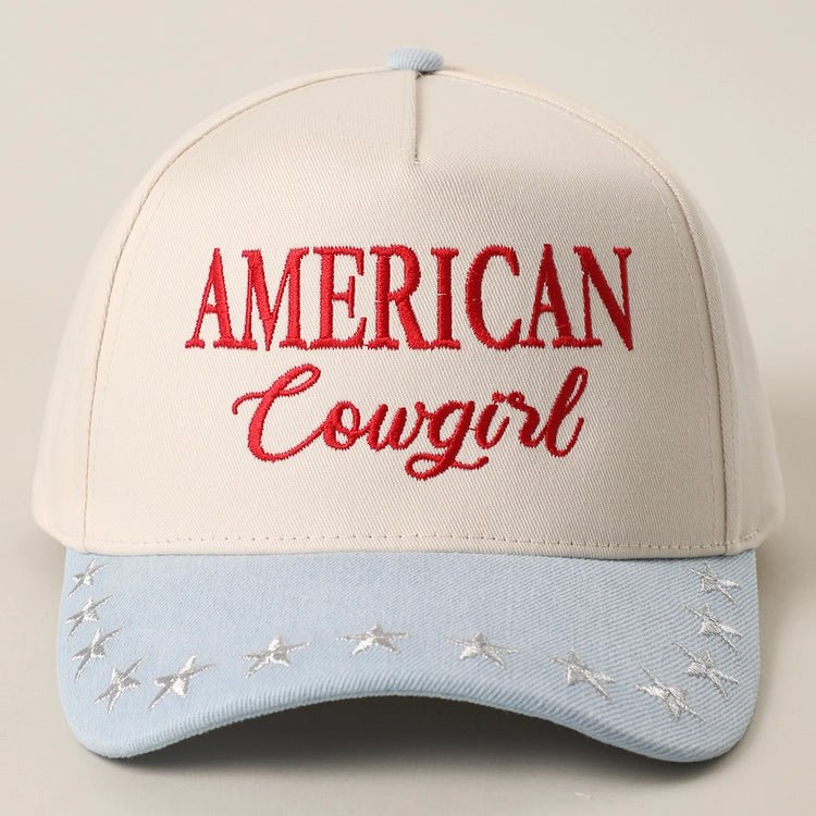 American Cowgirl Embroidered Trucker Hat