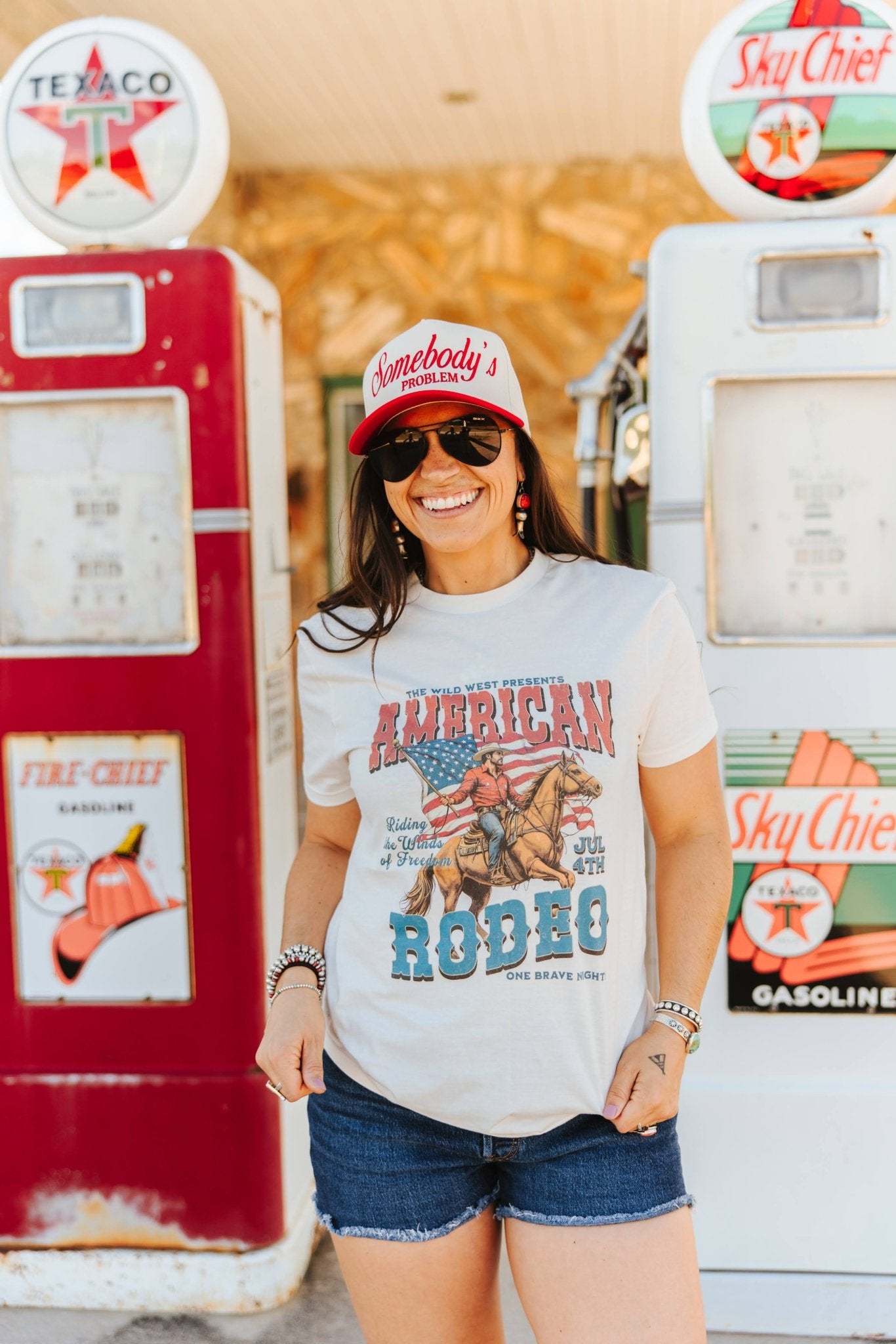 American Rodeo 4th July Graphic TeeNaturalS