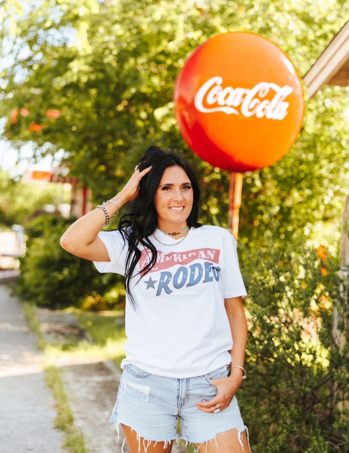 American Rodeo Classic Graphic TeeWhiteS