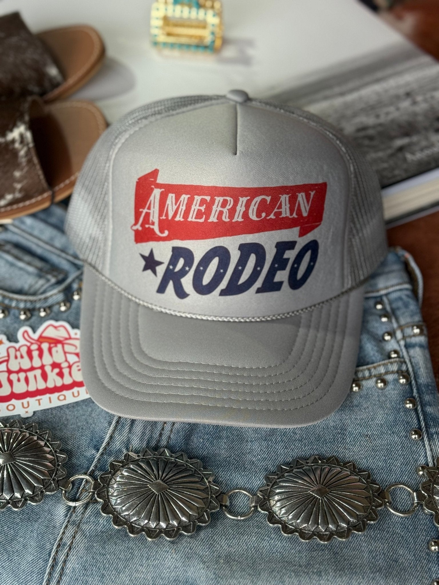 American Rodeo Classic Trucker HatGrey