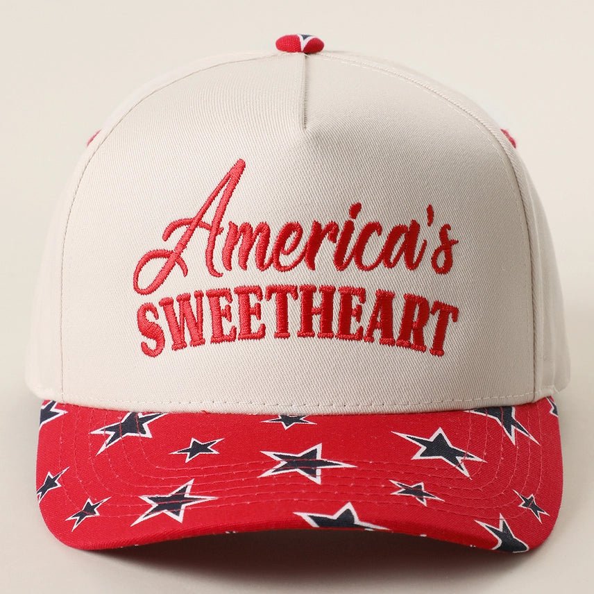 America's Sweetheart Embroidered Trucker Hat