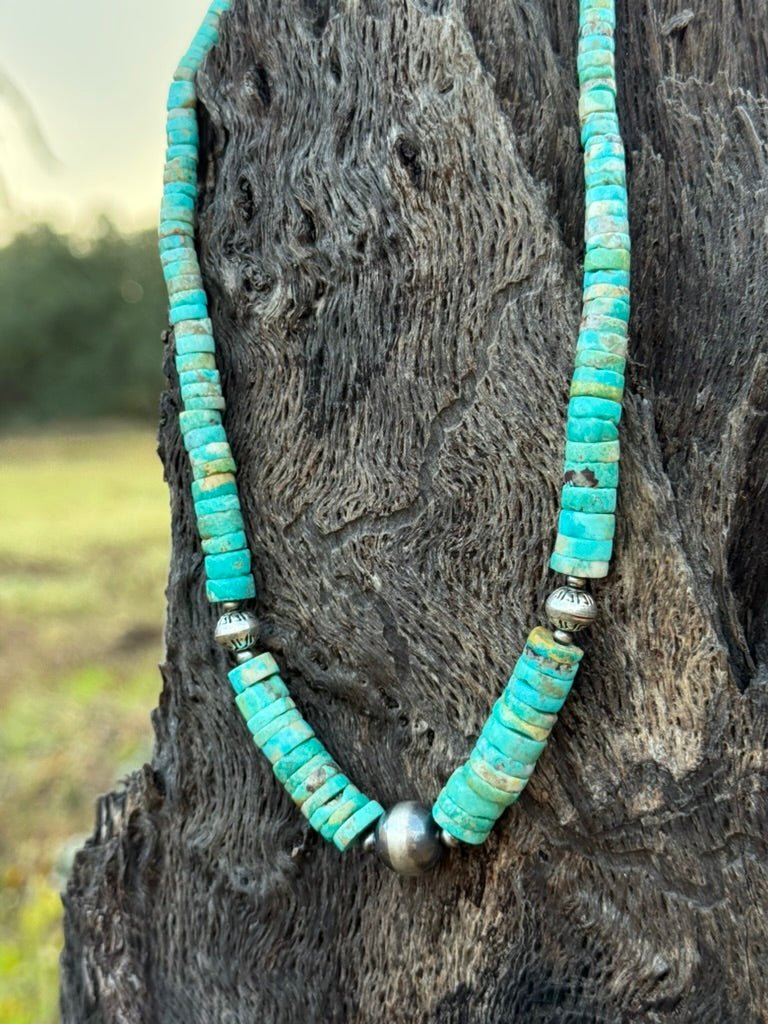Arizona Sky Kingman Turquoise Heishi Necklace