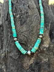 Arizona Sky Kingman Turquoise Heishi Necklace